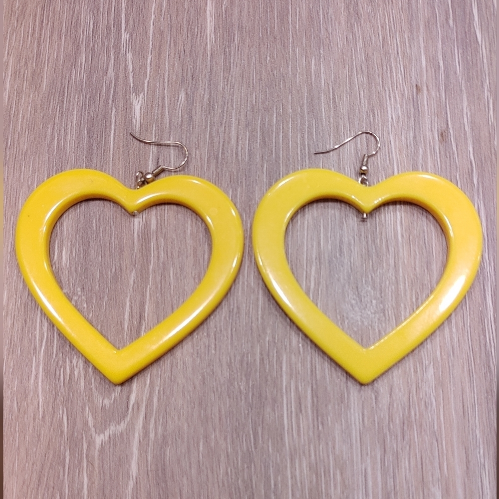 Heart Shaped Acrylic Earrings
